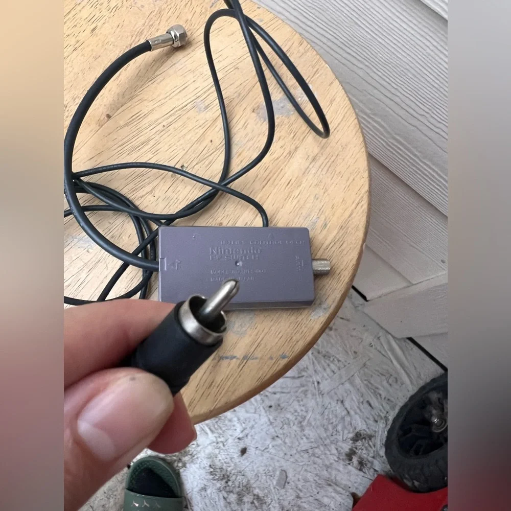 Nintendo nes control deck RF AV cable
